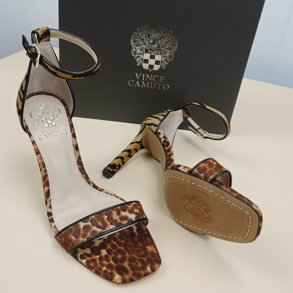 Vince Camuto Lauralie Heels Natural 7 M Leo Tiger - Picture 2 of 3